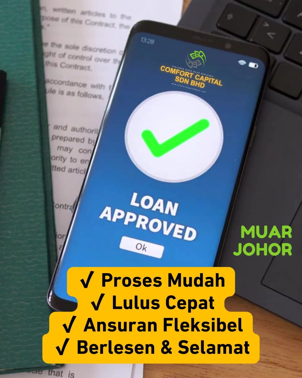 Duit Habis Sebelum Gaji? Mohon Pinjaman Berlesen Pantas Muar Johor – Comfort Capital Sdn&nbsp;Bhd