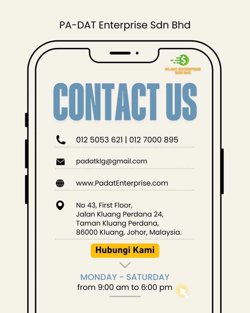 Pinjaman Wang Kecemasan Kluang Johor - Mohon Mudah dan Lulus Cepat di Kluang - PA-DAT Enterprise Sdn Bhd - Pinjaman Wang Berlesen Kluang Johor 07