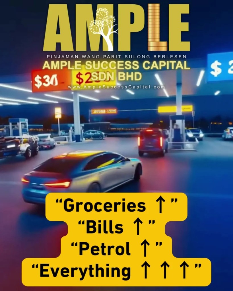 Daily Expenses Rising in Parit Sulong Batu Pahat - Financial Help When Life Gets Expensive - Ample Success Capital Pinjaman Berlesen Parit Sulong Loan 03