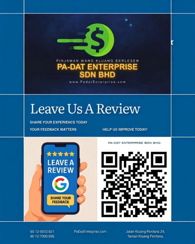 Pinjaman Wang Berlesen Kluang Dipercayai – Pengalaman Sebenar Pelanggan PA-DAT&nbsp;Enterprise