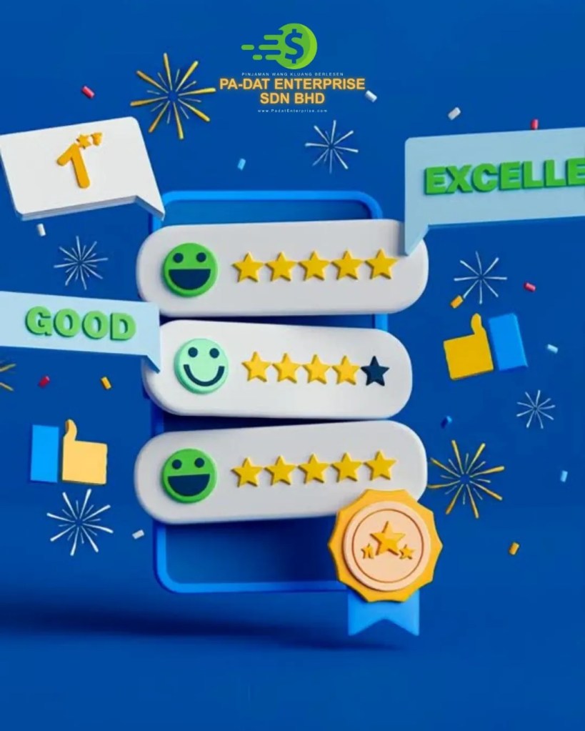 Pinjaman Wang Berlesen Kluang Dipercayai - Pengalaman Sebenar Pelanggan PA-DAT Enterprise Google Review A03