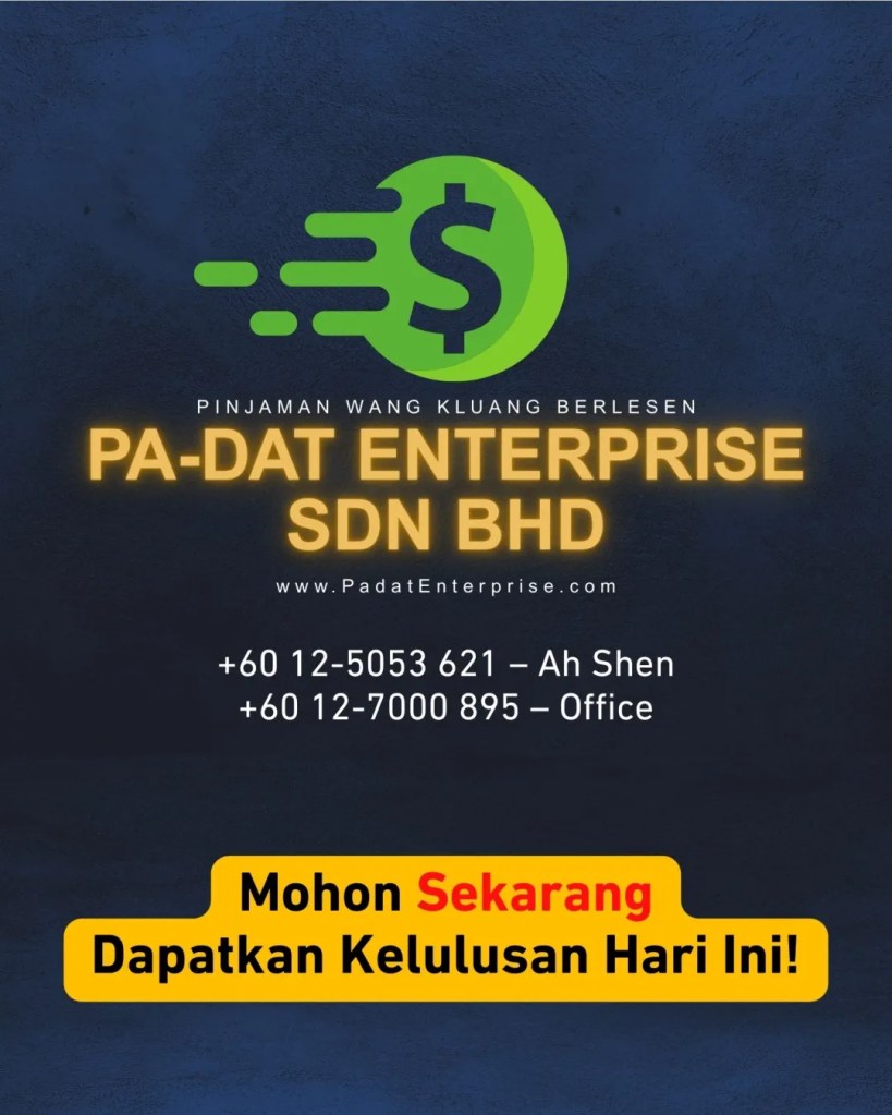 Puasa Nak Dekat Duit Simpanan Masih Kurang Pinjaman Wang Berlesen Kluang Johor PADAT Enterprise Sdn Bhd A013