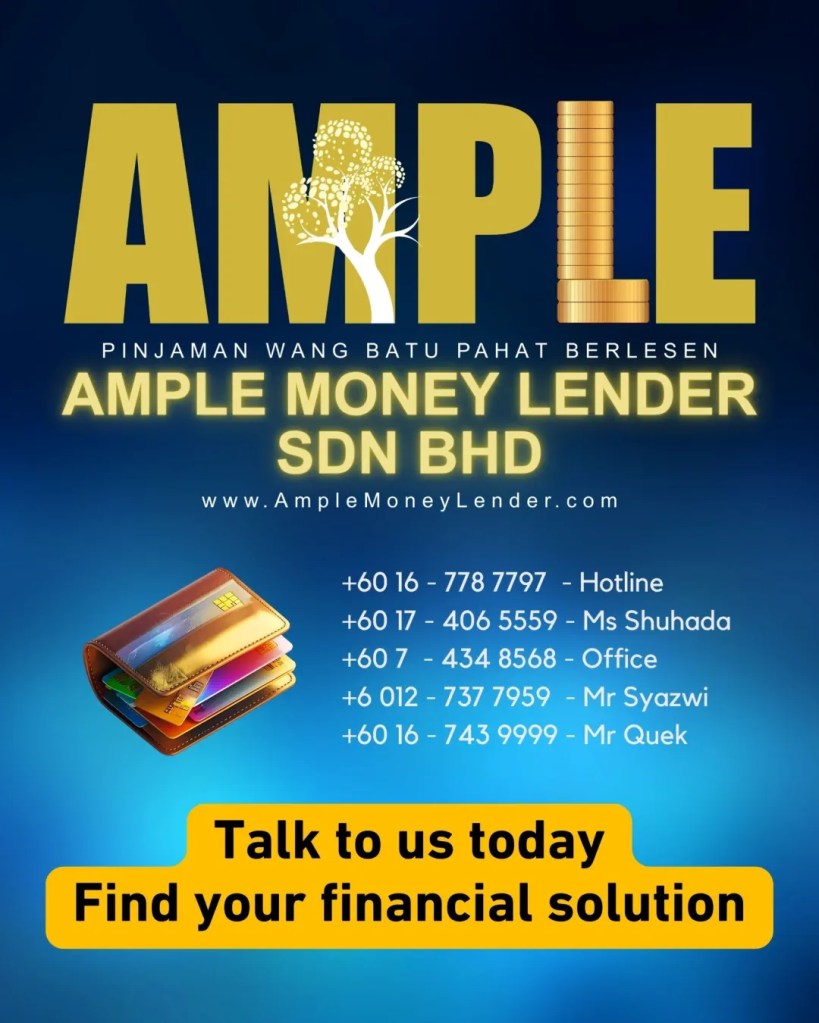 Too Many Credit Cards to Pay Every Month Debt Consolidation Solution in Batu Pahat Ample Money Lender Sdn Bhd Loan BP Johor 12