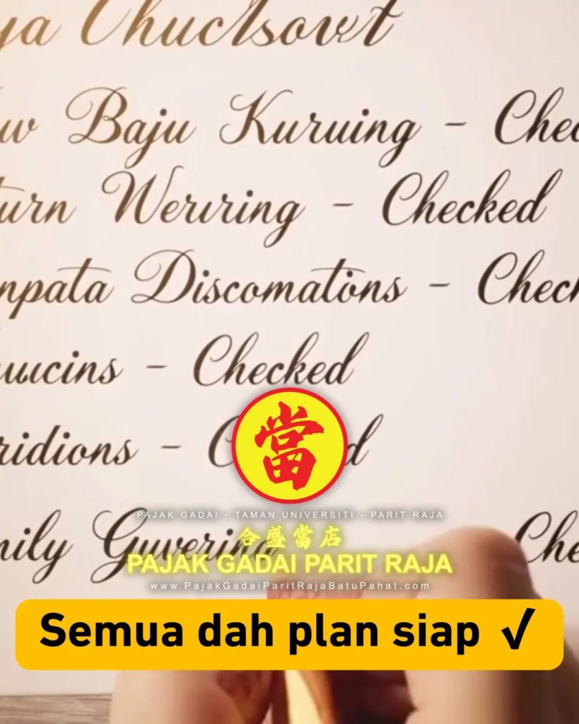 Hari Raya Datang Setahun Sekali - Jangan Biar Risau Duit Rosakkan Mood - Pajak Gadai Parit Raja Batu Pahat Johor 03