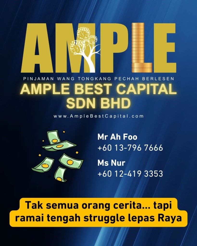 Selepas Raya Duit Habis di Tongkang - Pinjaman Wang Berlesen Tongkang Pechah Batu Pahat Boleh Bantu - Ample Best Capital Tongkang Pechah BP 14