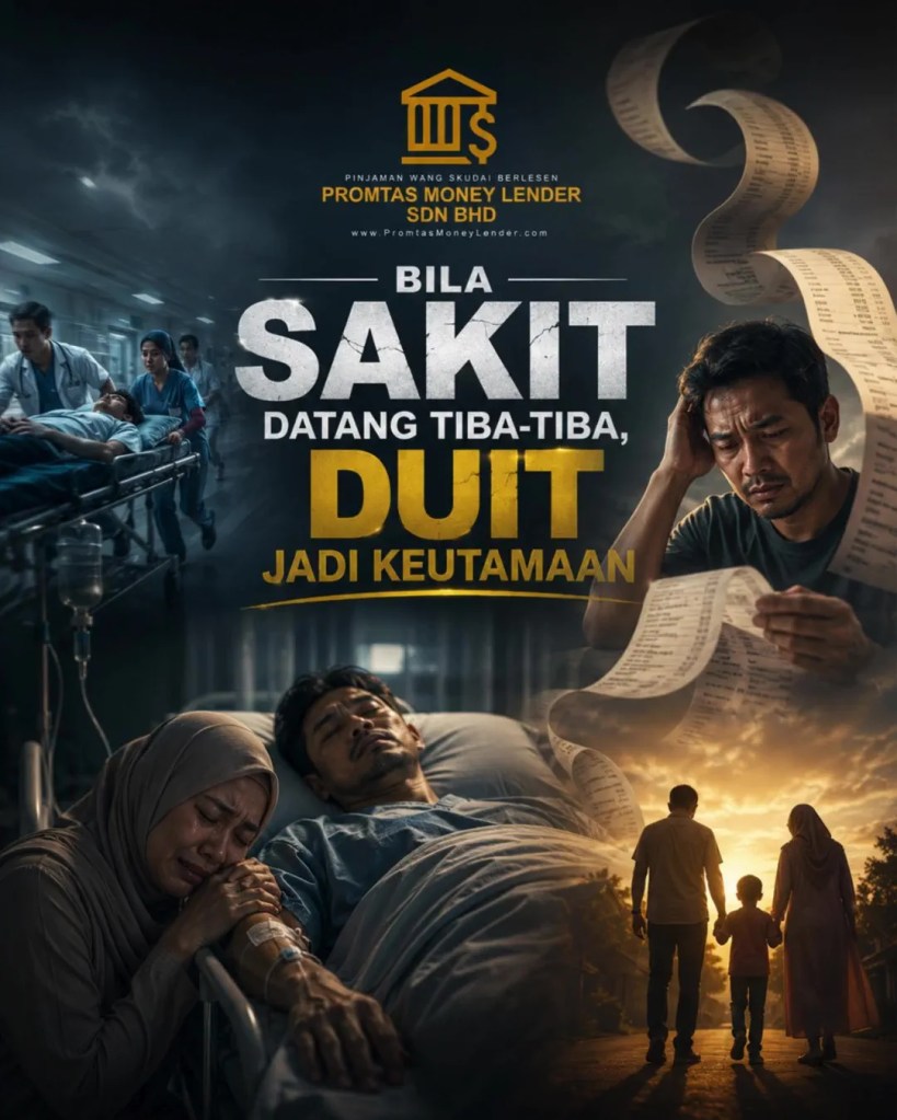 Bila Sakit Datang Tiba-Tiba - Cara Urus Kos Perubatan and Pinjaman Wang Skudai Johor - Promtas Money Lender Skudai Johor Bahru 01