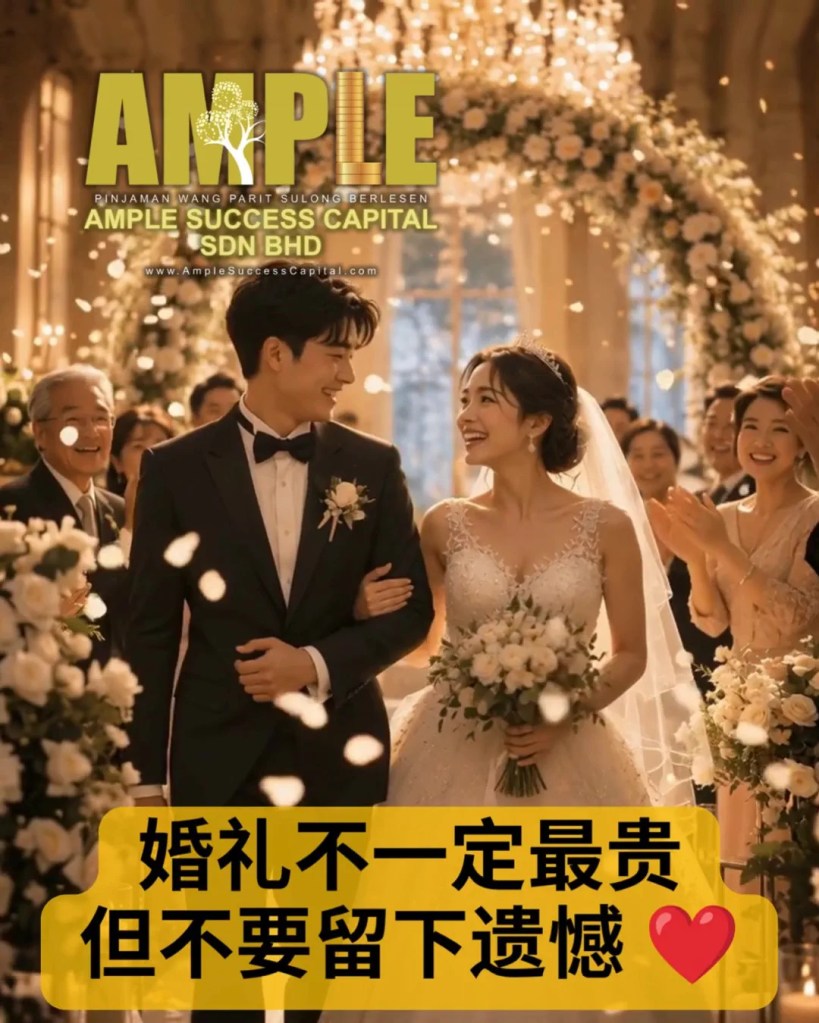 婚礼预算不够怎么办 - Parit Sulong Batu Pahat 婚礼资金规划指南 - Ample Success Capital Sdn Bhd - Pinjaman Berlesen Parit Sulong A10